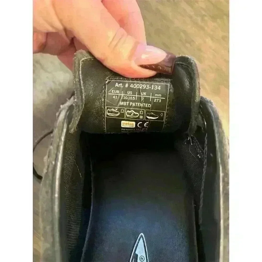 MBT Women's Black Walking Shoes Size 10.5 Rocker Sole Toning Benefits - Picture 5 of 6